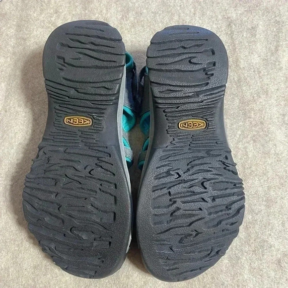 Keen Whisper Sandal Teal Black Waterproof Elastic Strap Women’s Size 6 - Picture 10 of 13